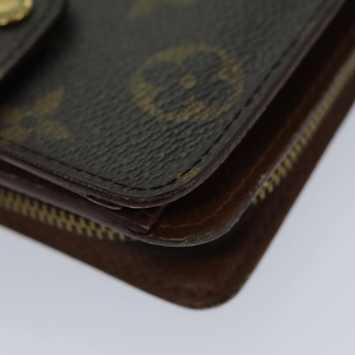LOUIS VUITTON Monogram Compact Zip Wallet M61667 LV 76691