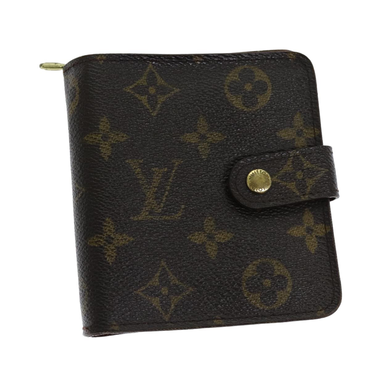 LOUIS VUITTON Monogram Compact Zip Wallet M61667 LV 76691