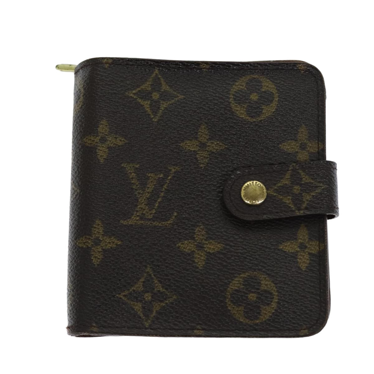 LOUIS VUITTON Monogram Compact Zip Wallet M61667 LV 76691