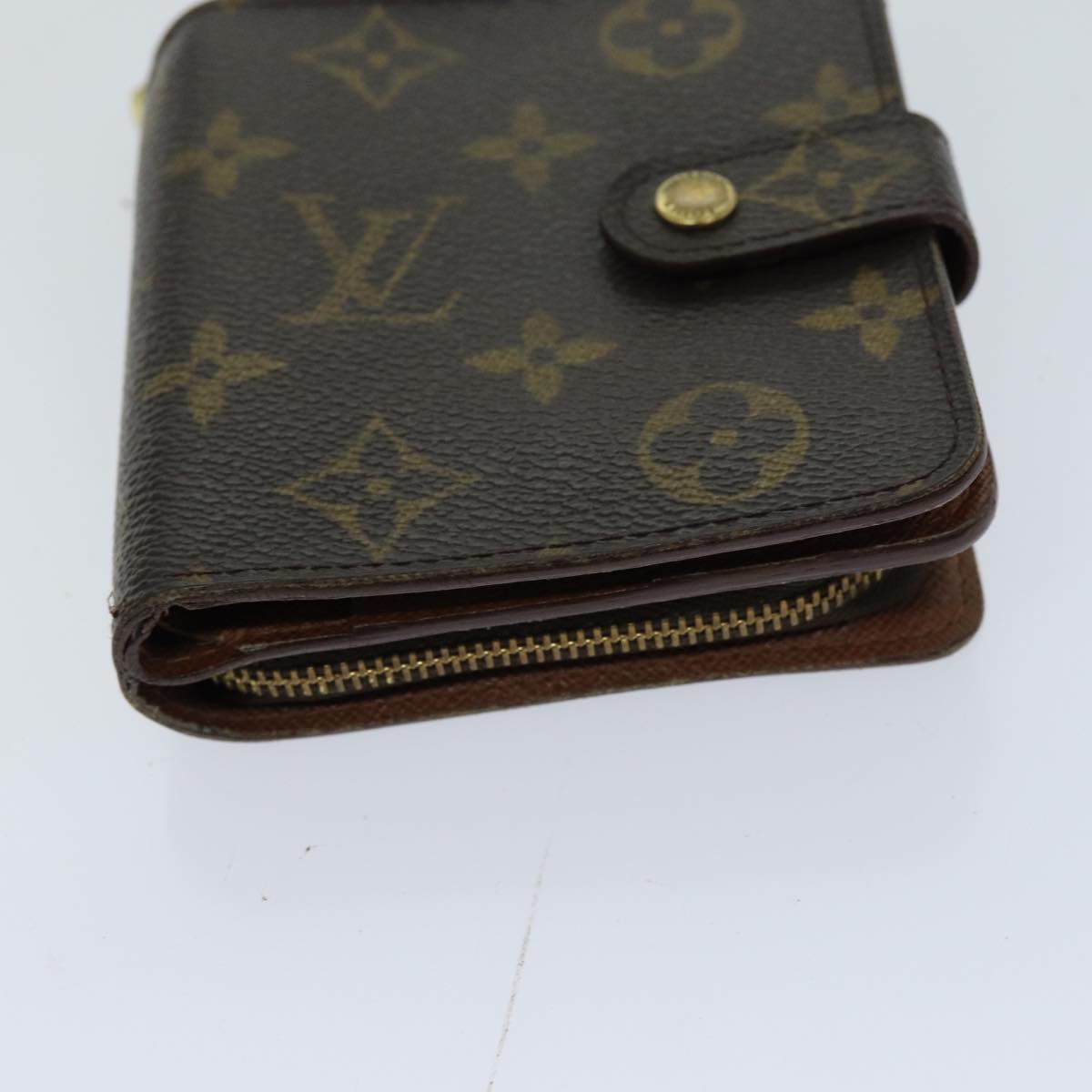 LOUIS VUITTON Monogram Compact Zip Wallet M61667 LV 76691