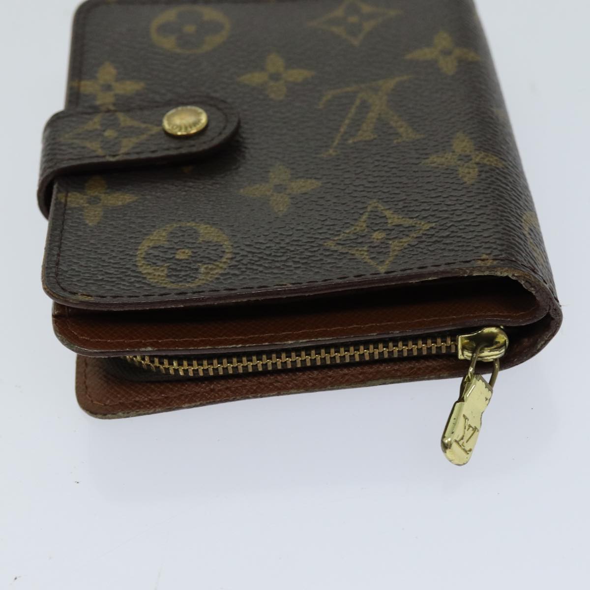 LOUIS VUITTON Monogram Compact Zip Wallet M61667 LV 76691
