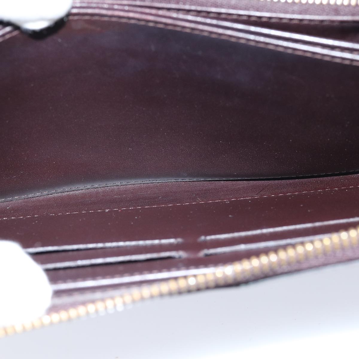LOUIS VUITTON Monogram Vernis Zippy Wallet Wallet Amarante M93522 LV 76693