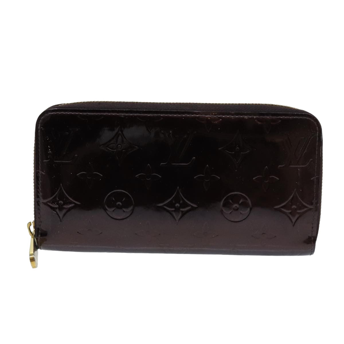 LOUIS VUITTON Monogram Vernis Zippy Wallet Wallet Amarante M93522 LV 76693