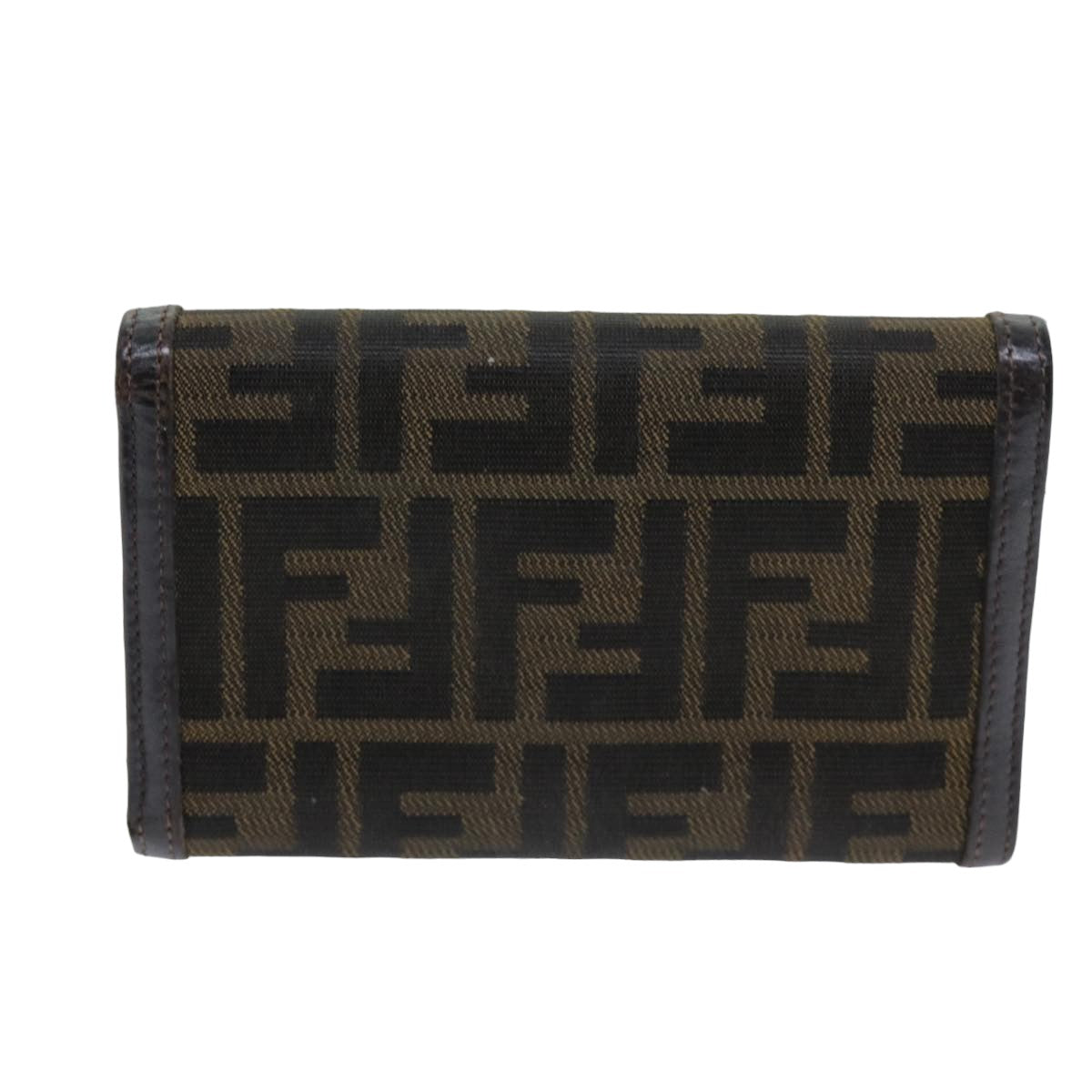 Luxury Fendi Zucca Canvas Wallet Black Brown76700