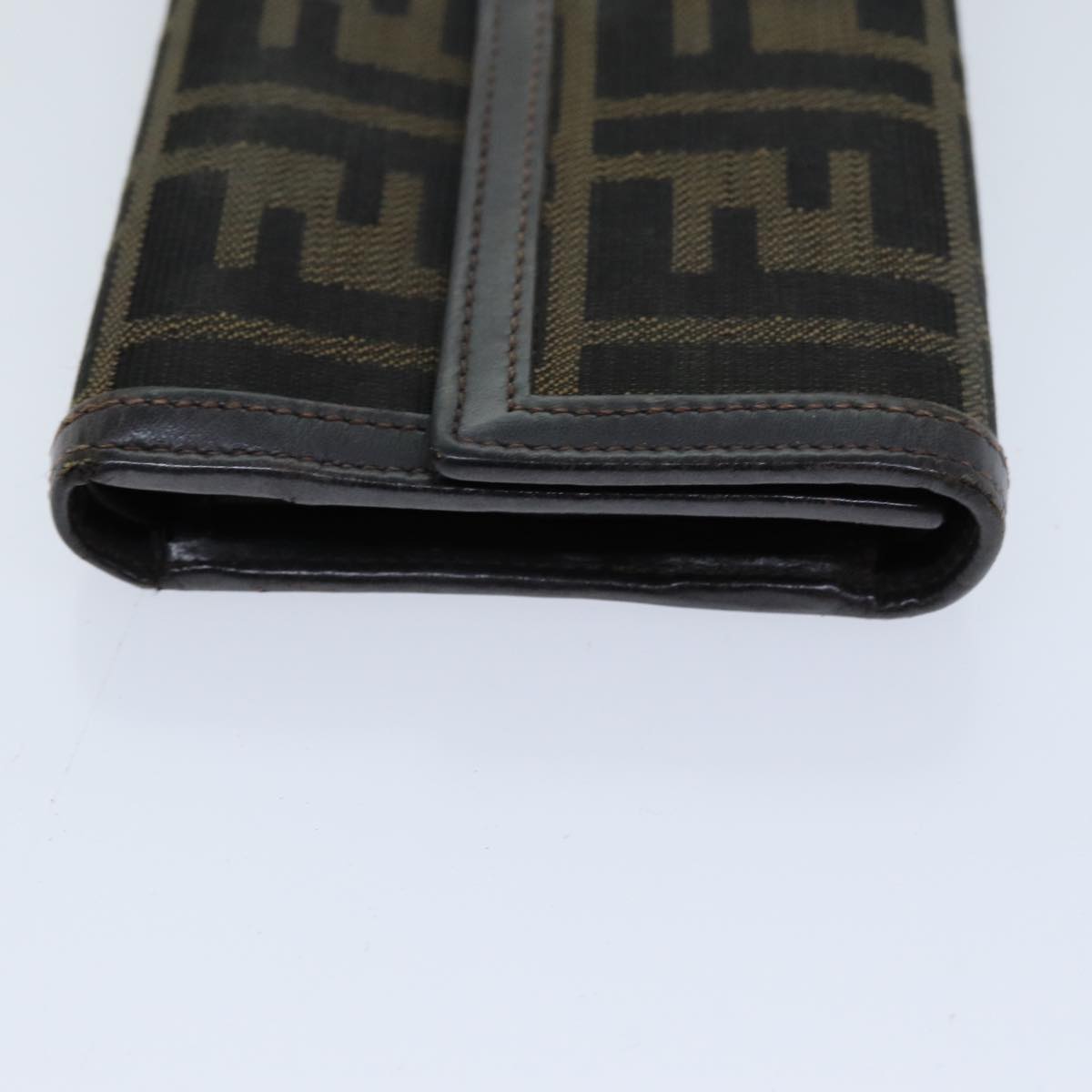Luxury Fendi Zucca Canvas Wallet Black Brown76700