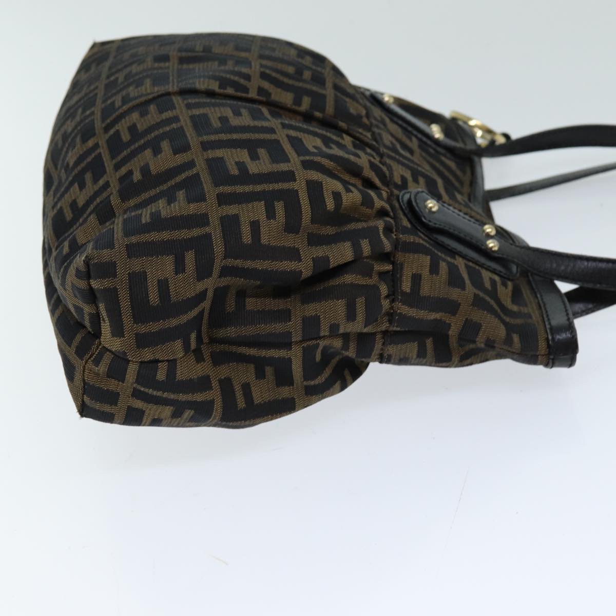 Luxury Fendi Zucca Canvas Tote Bag Black Brown76722