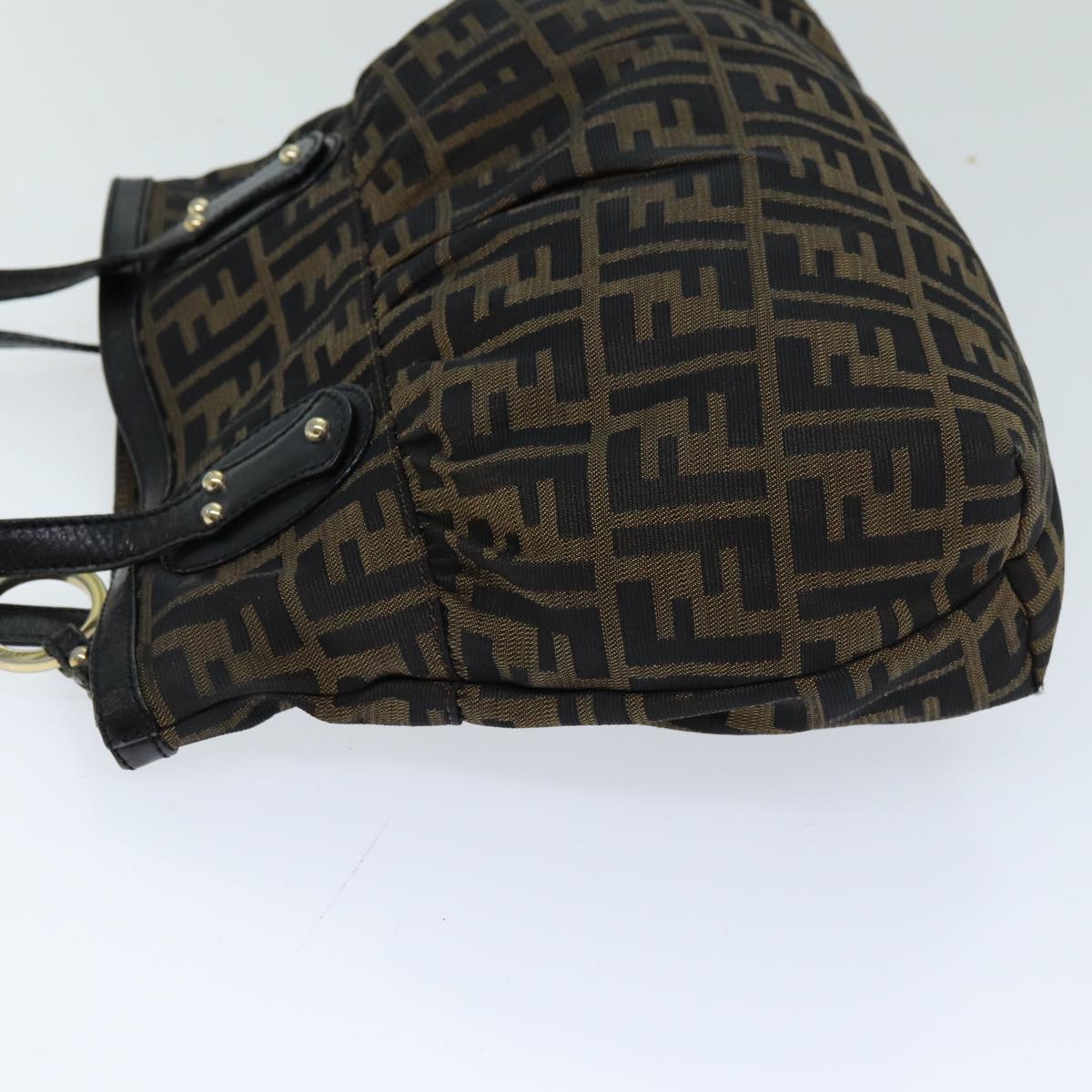 Luxury Fendi Zucca Canvas Tote Bag Black Brown76722