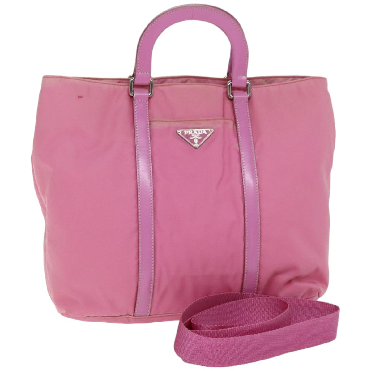 Luxury PradaHand Bag Nylon 2way Pink 76801