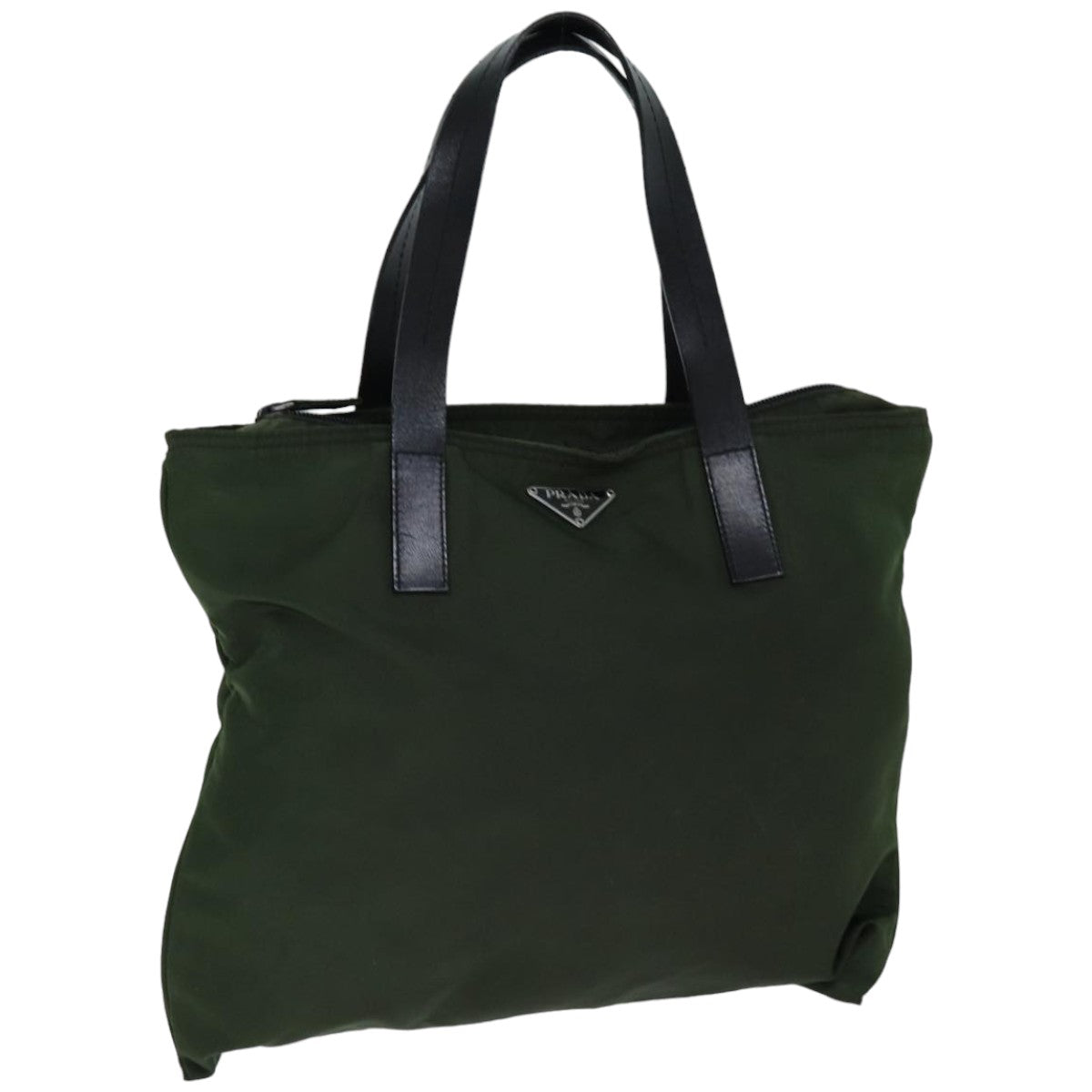 Luxury PradaTote Bag Nylon Khaki 76804