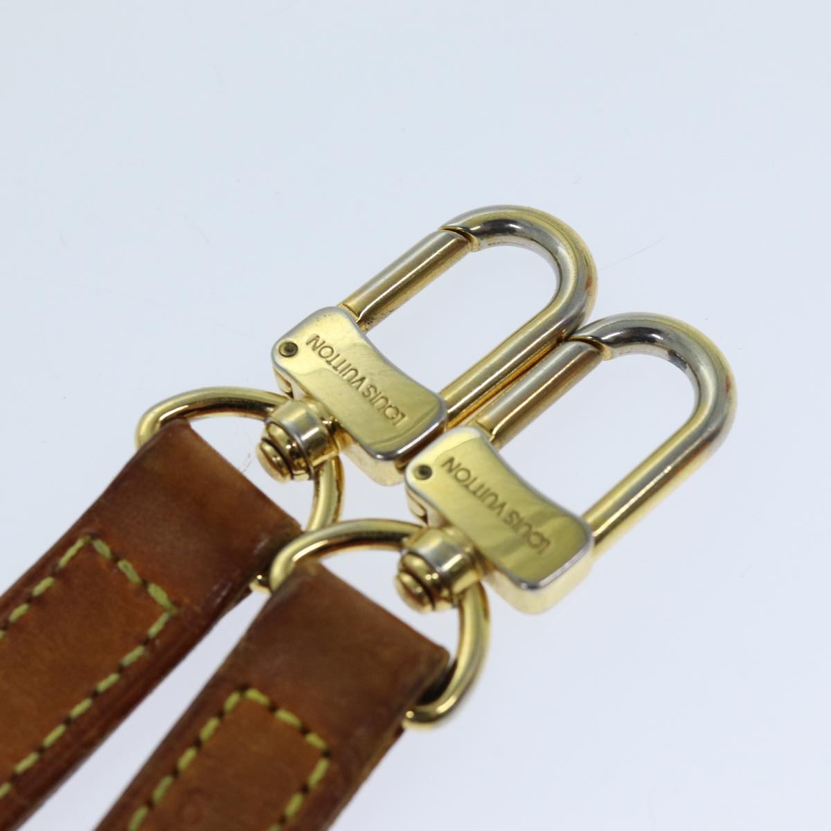 LOUIS VUITTON Shoulder Strap Leather 37"" Beige LV 76809