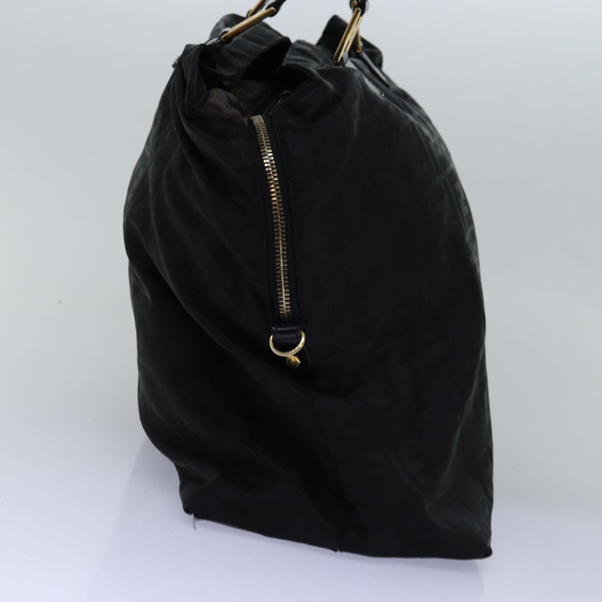 Luxury Fendi Zucca Canvas Hand Bag Black Brown76859