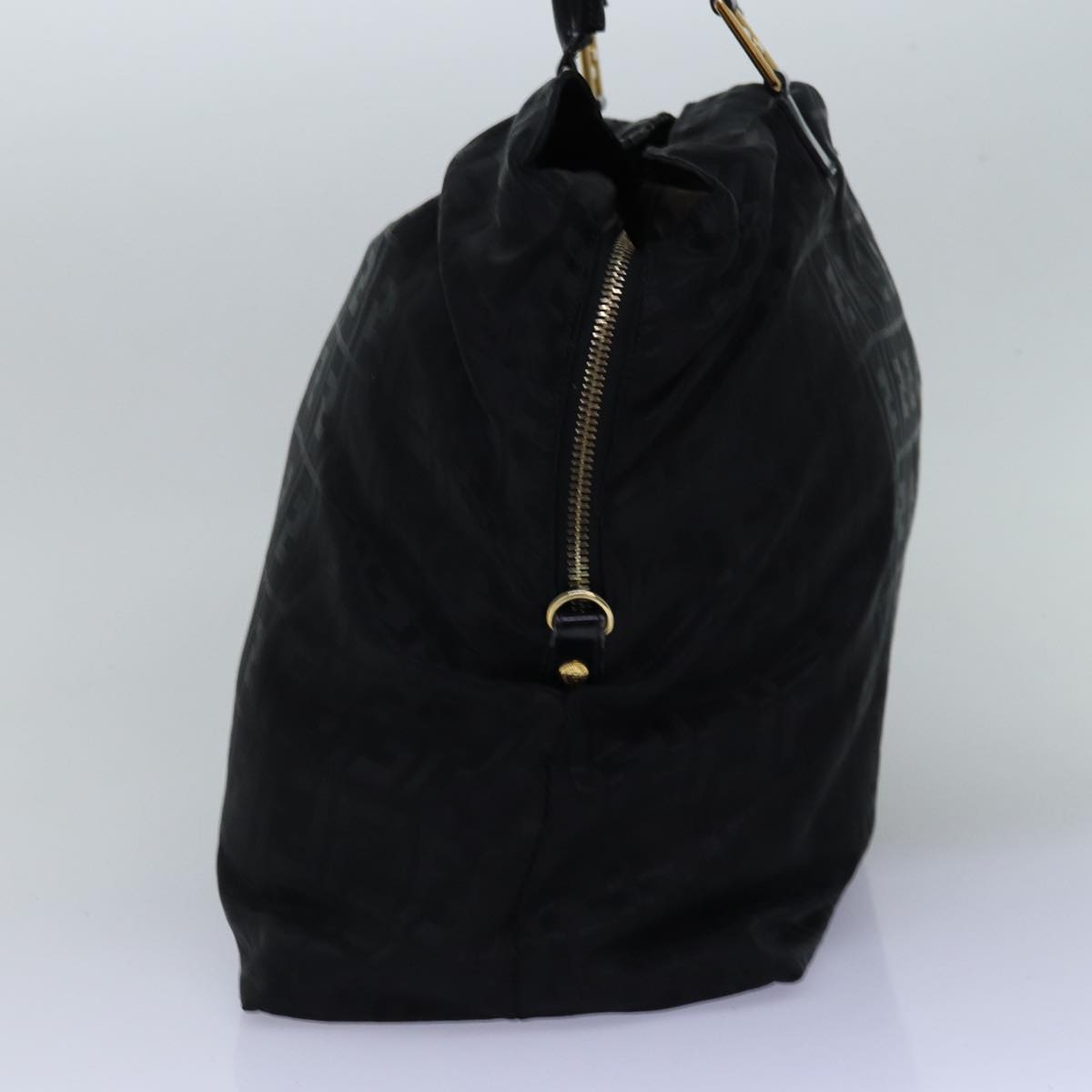 Luxury Fendi Zucca Canvas Hand Bag Black Brown76859