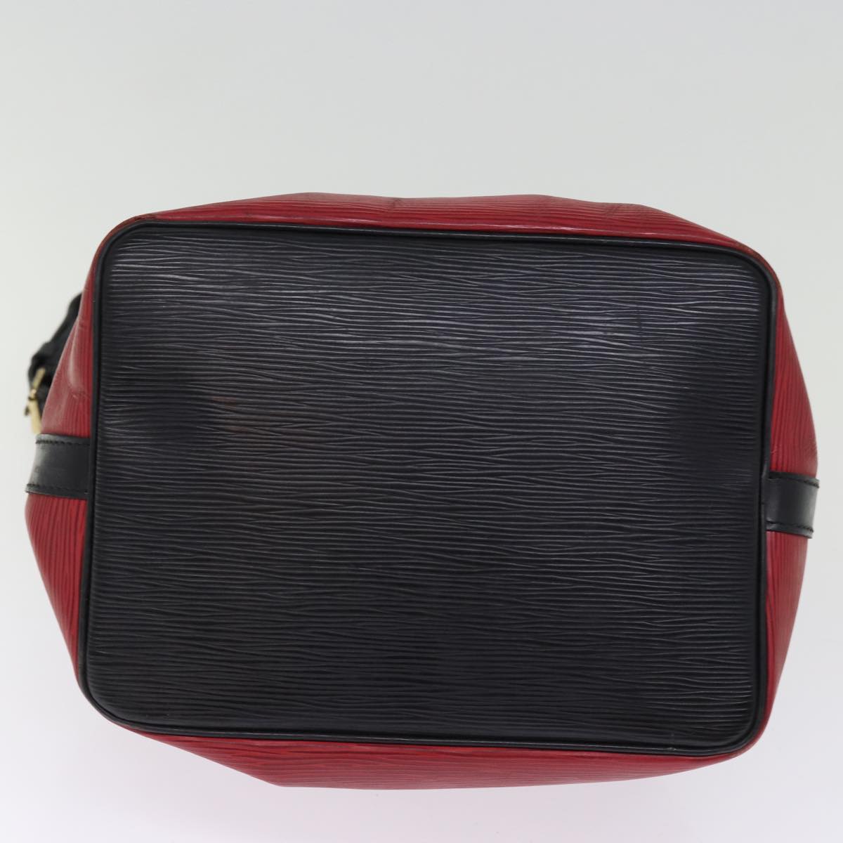 LOUIS VUITTON Epi Petit Noe Shoulder Bag Bicolor Black Red M44172 LV 76862