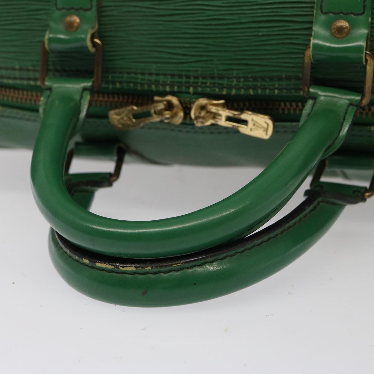 LOUIS VUITTON Epi Keepall 50 Boston Bag Green M42964 LV 76865