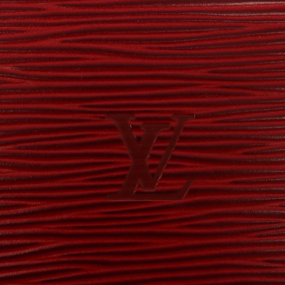 LOUIS VUITTON Epi Sac Triangle Hand Bag Red M52097 LV 76867