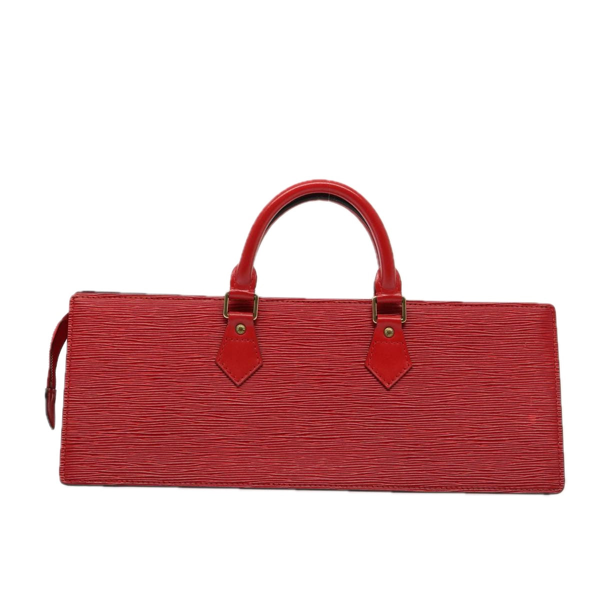LOUIS VUITTON Epi Sac Triangle Hand Bag Red M52097 LV 76867