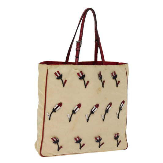 Luxury PradaTote Bag Nylon Beige 76973
