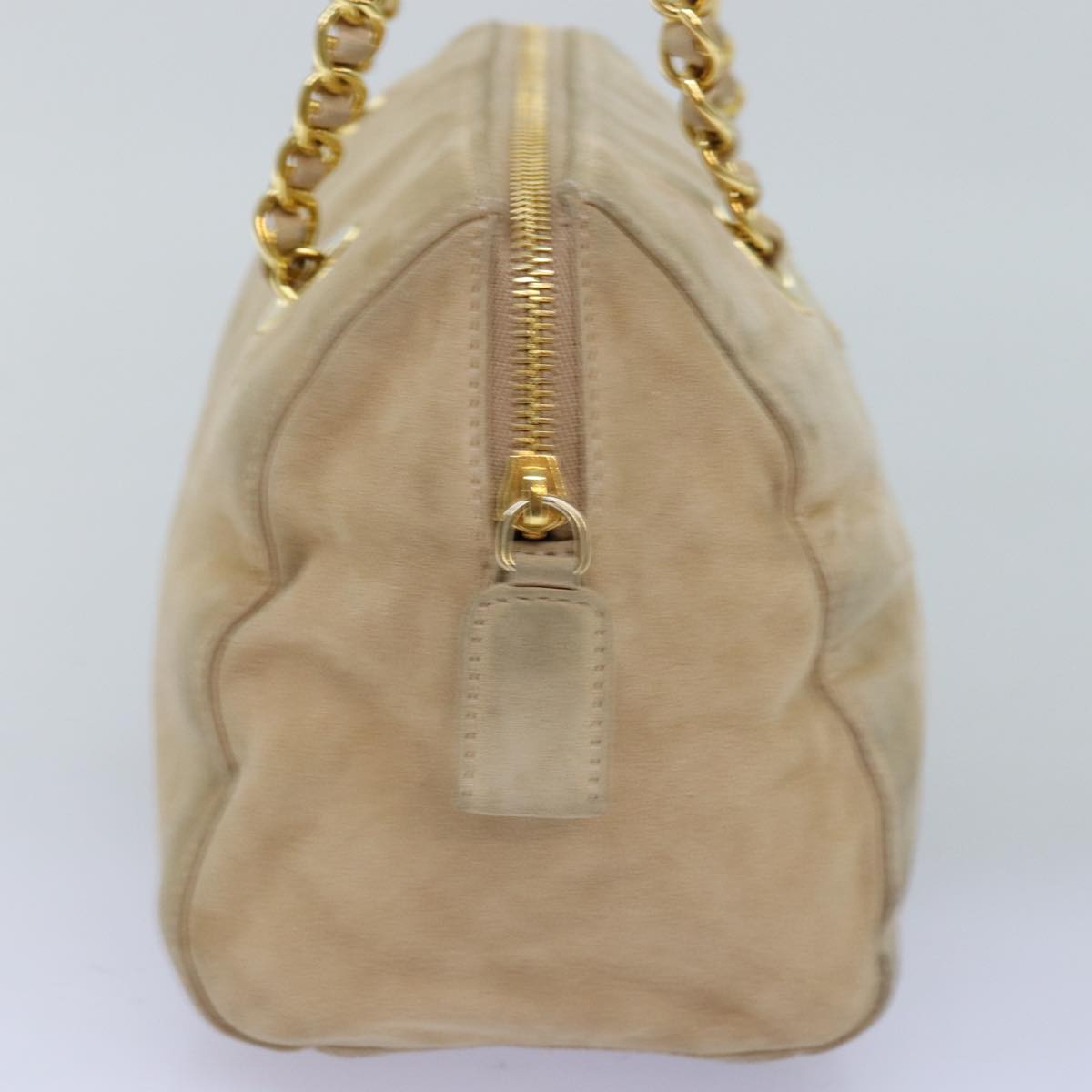 Luxury PradaHand Bag Suede Beige 76978