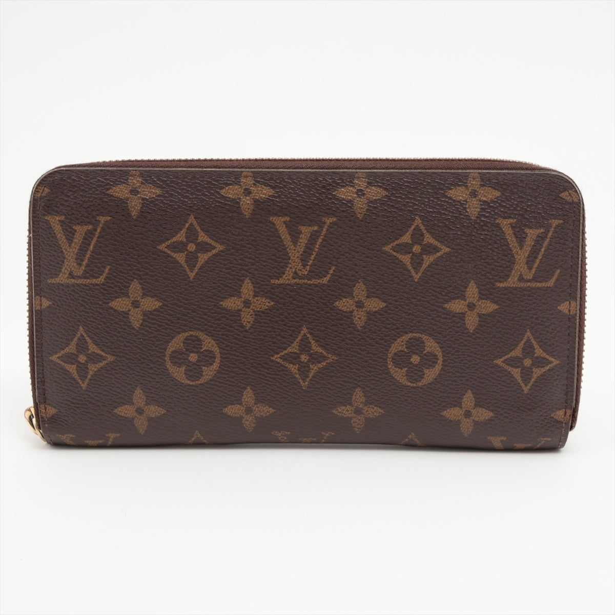 Louis Vuitton Monogram  Wallet M60017 Brown Round Zip Wallet