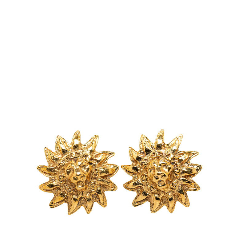 CHANEL COCOMARK LION EARLING GOLDEN MECKY LADY CHANEL