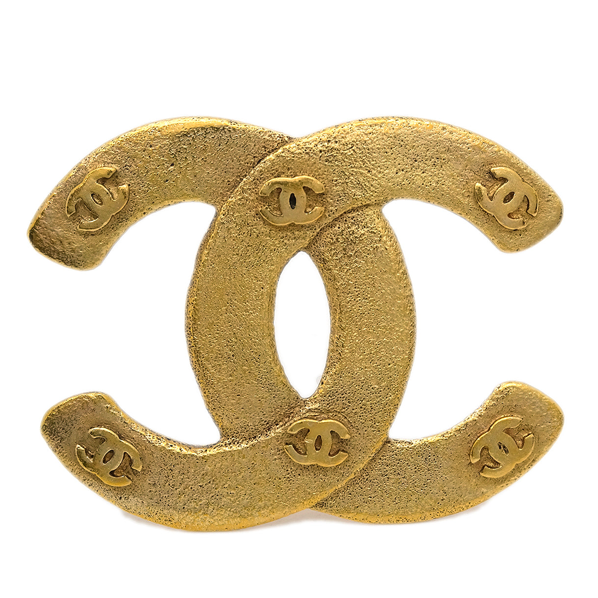 Luxury Chanel CC Brooch Pin Gold 29/1264