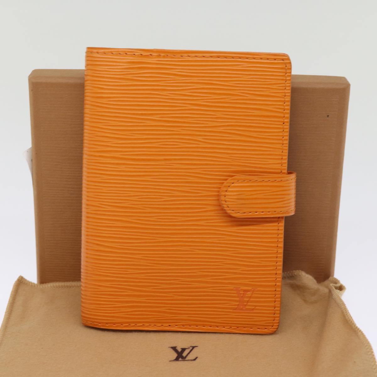 LOUIS VUITTON Epi Agenda PM Day Planner Cover Orange Mandarin R2005H 77057