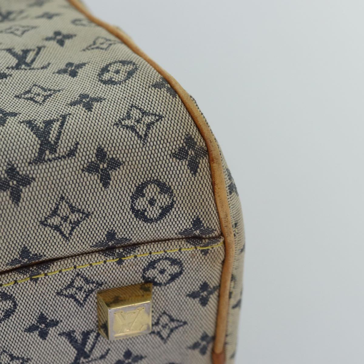 LOUIS VUITTON Monogram mini Marie Hand Bag Blue M92003 LV 77072