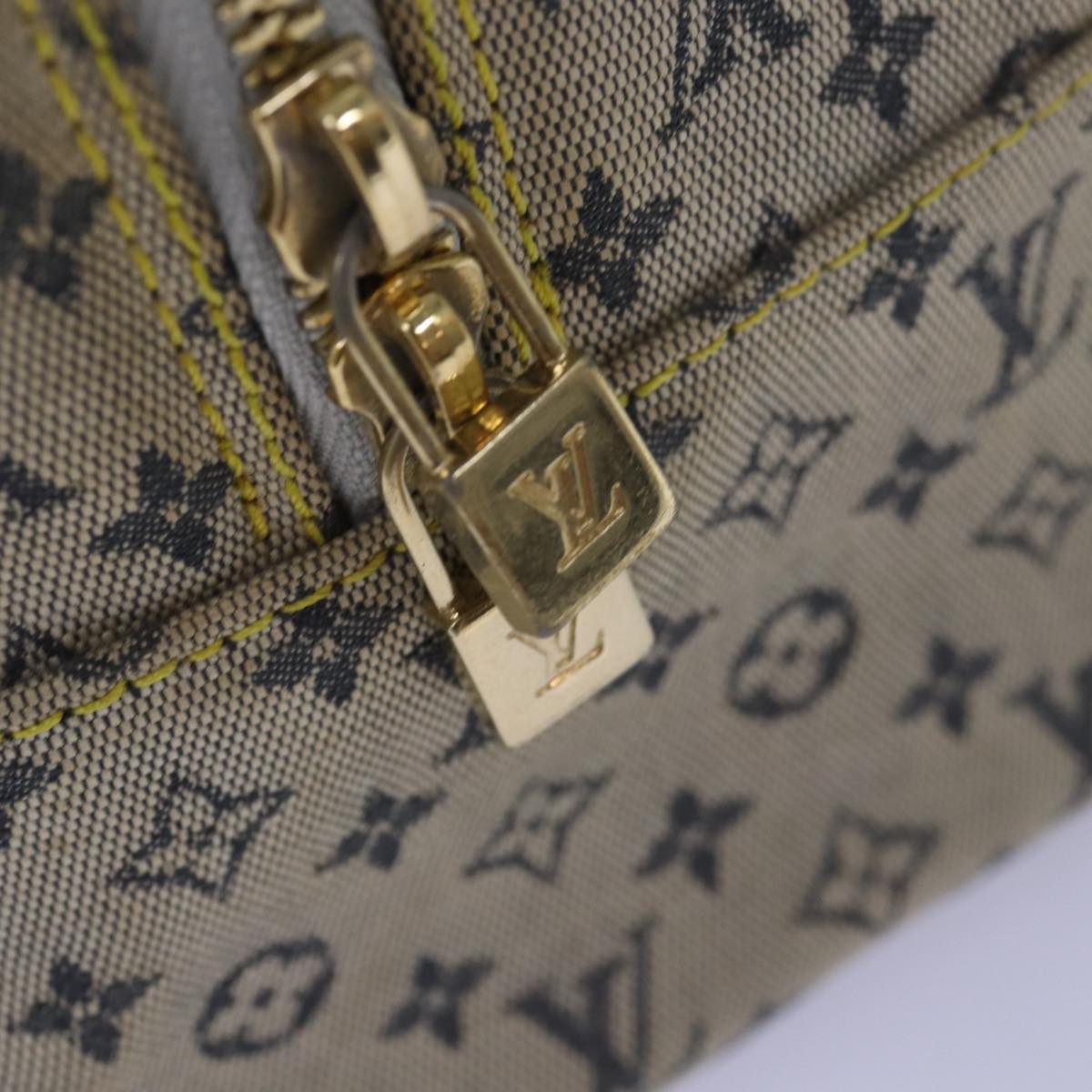 LOUIS VUITTON Monogram mini Marie Hand Bag Blue M92003 LV 77072