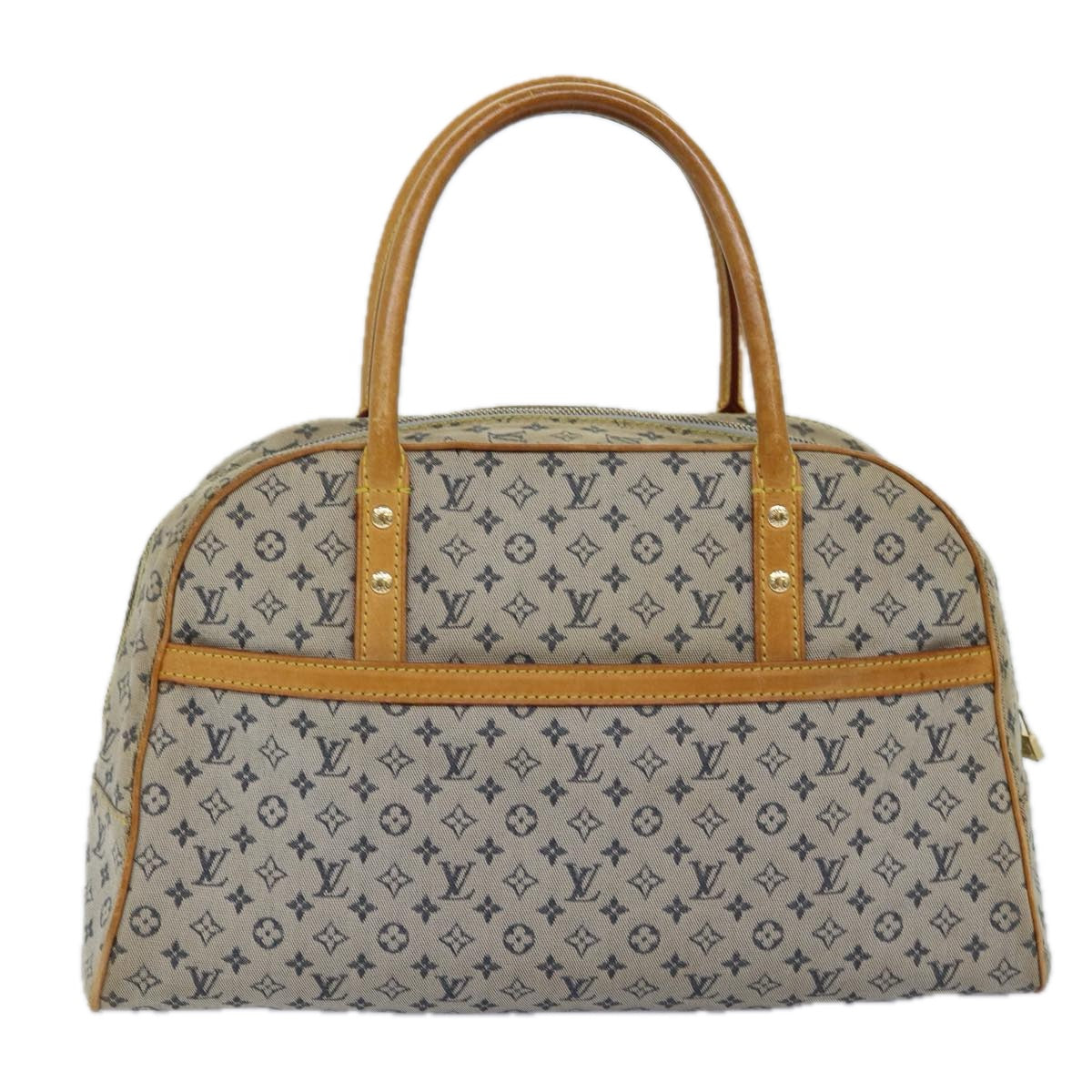LOUIS VUITTON Monogram mini Marie Hand Bag Blue M92003 LV 77072