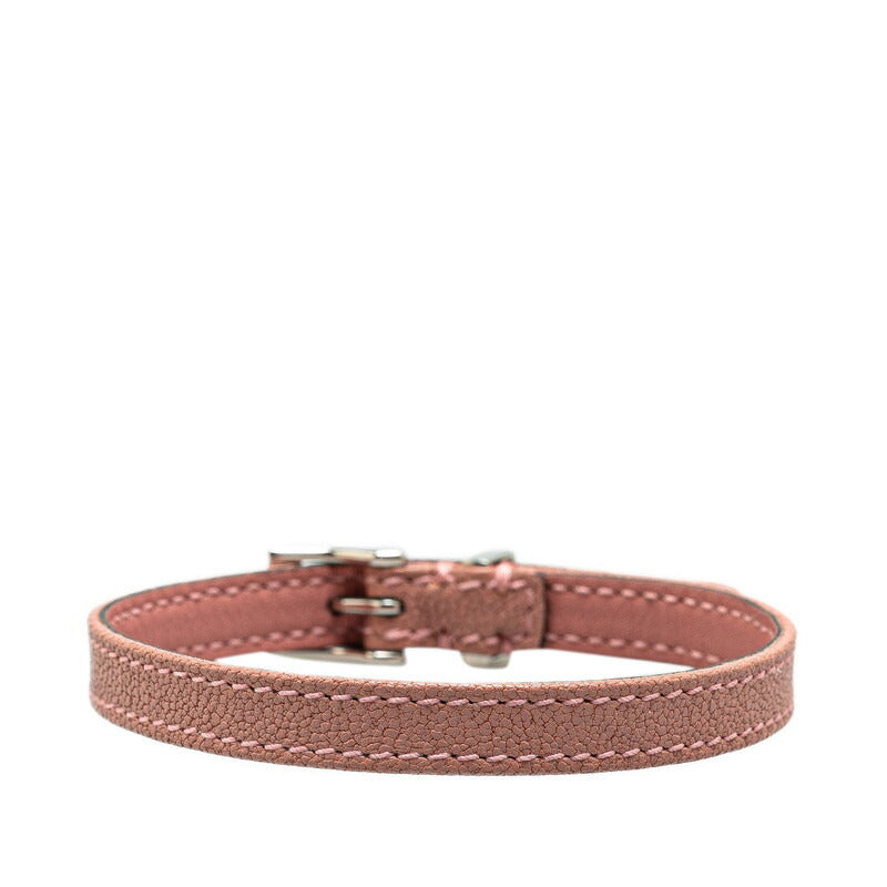 Gucci GG Logo Leather Metal Bracelet