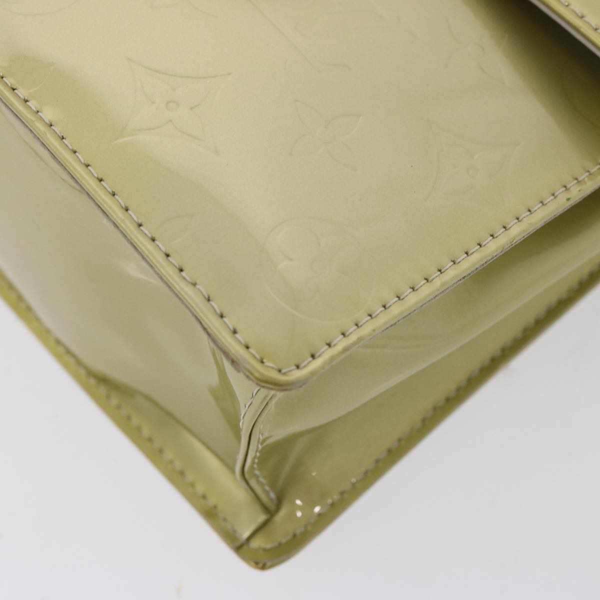 LOUIS VUITTON Monogram Vernis Spring Street Hand Bag Gris M91029 LV 77147