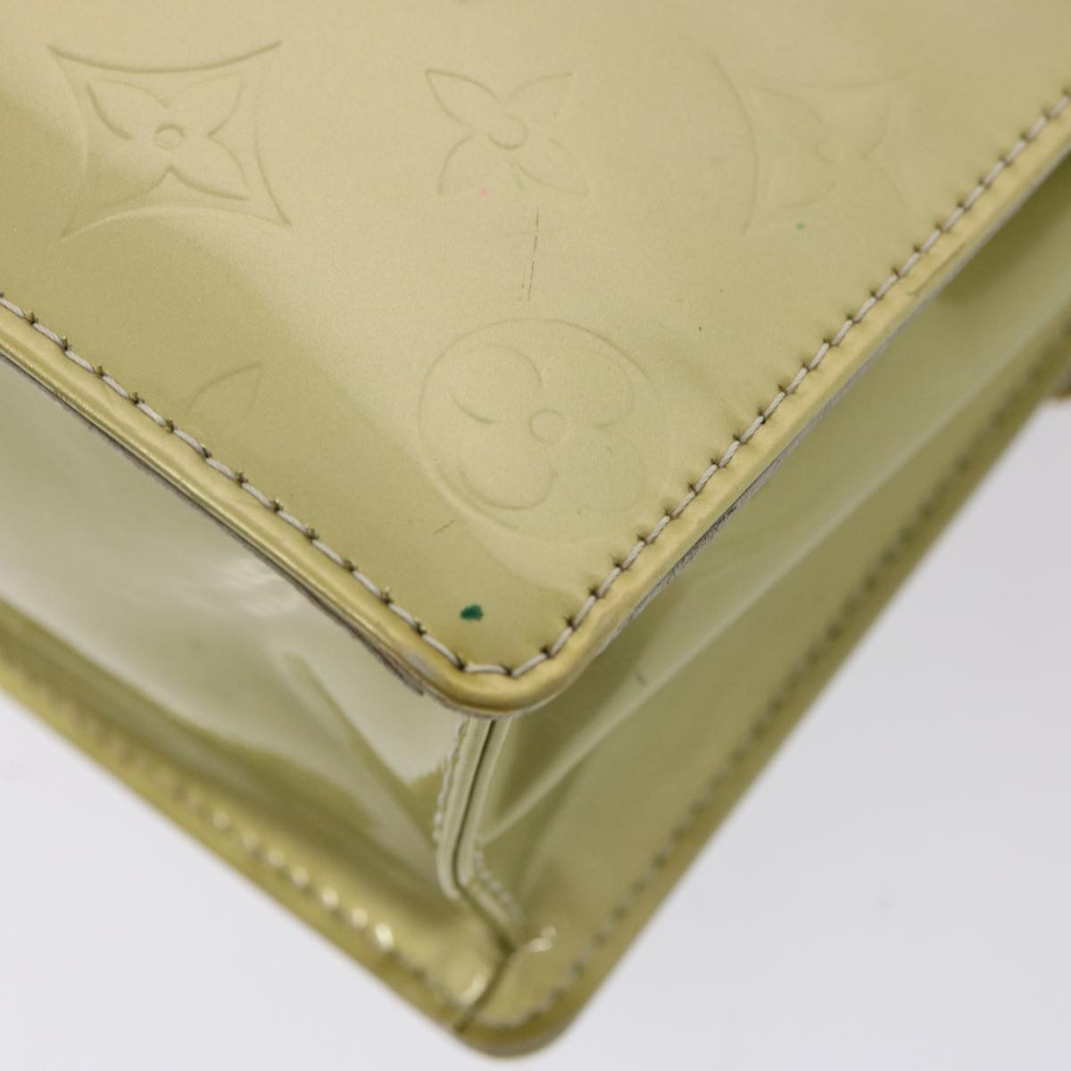 LOUIS VUITTON Monogram Vernis Spring Street Hand Bag Gris M91029 LV 77147