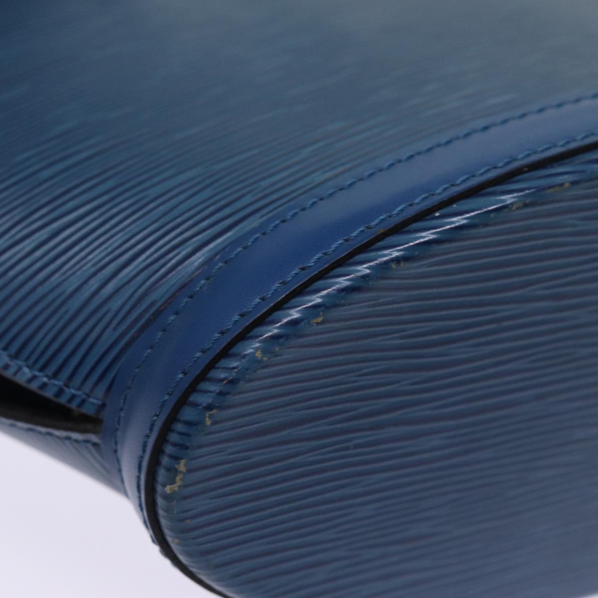 LOUIS VUITTON Epi Saint Jacques Poignees Long Hand Bag Blue M52265 77186