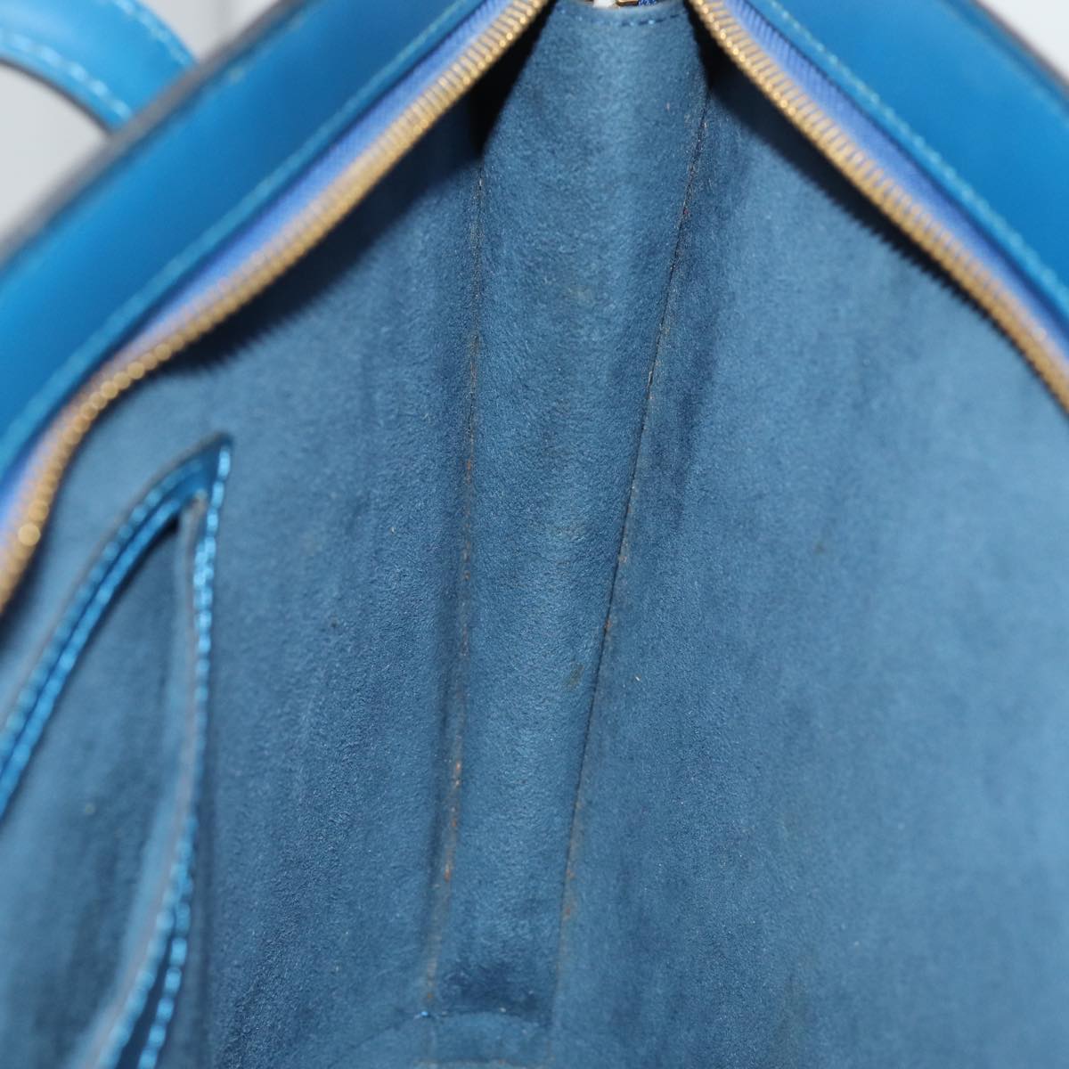 LOUIS VUITTON Epi Saint Jacques Poignees Long Hand Bag Blue M52265 77186