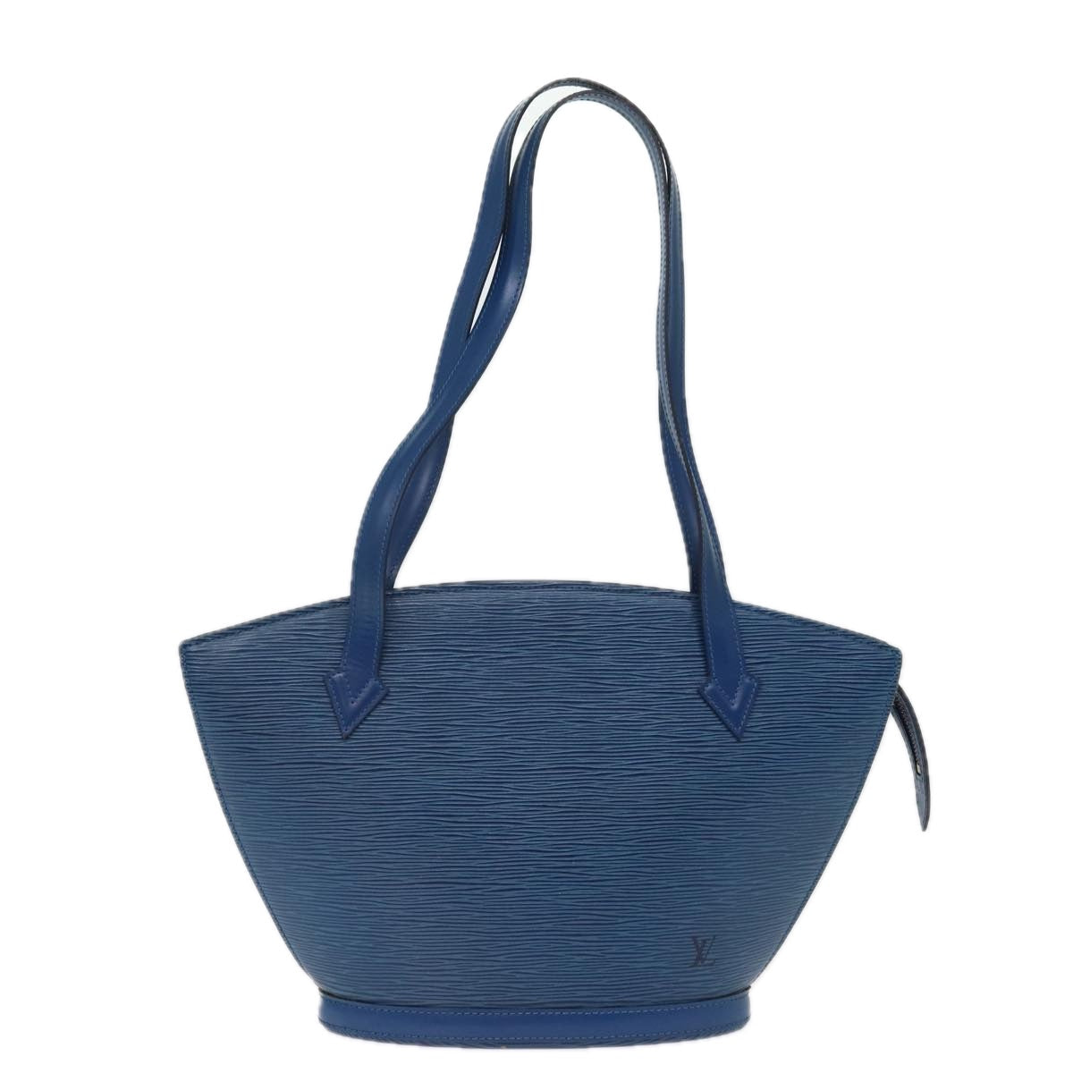LOUIS VUITTON Epi Saint Jacques Poignees Long Hand Bag Blue M52265 77186