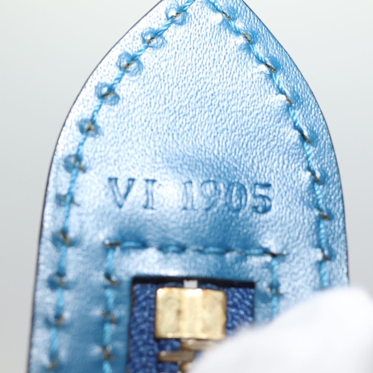 LOUIS VUITTON Epi Saint Jacques Poignees Long Hand Bag Blue M52265 77186