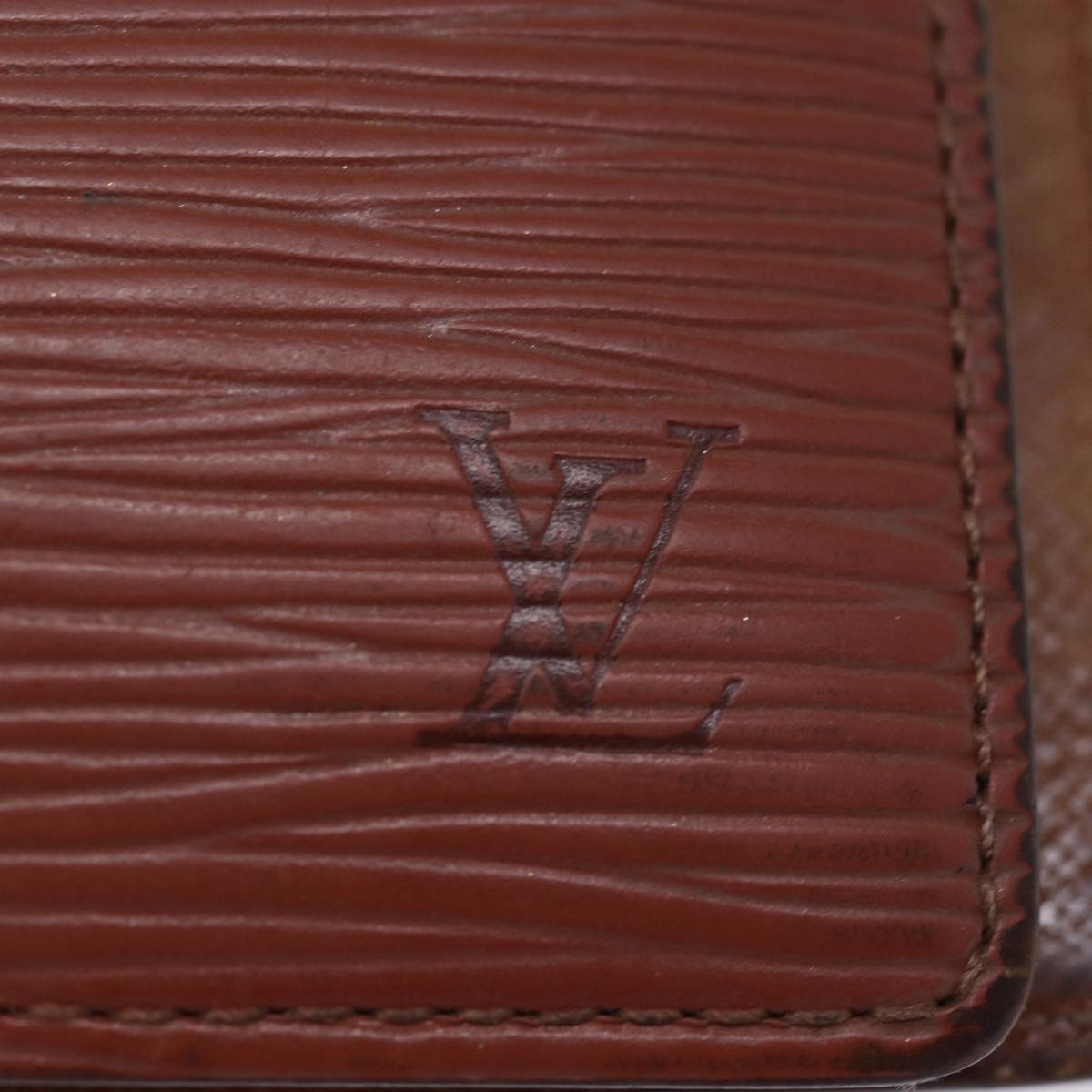 LOUIS VUITTON Epi Agenda PM Day Planner Cover Brown R20053 LV 77237