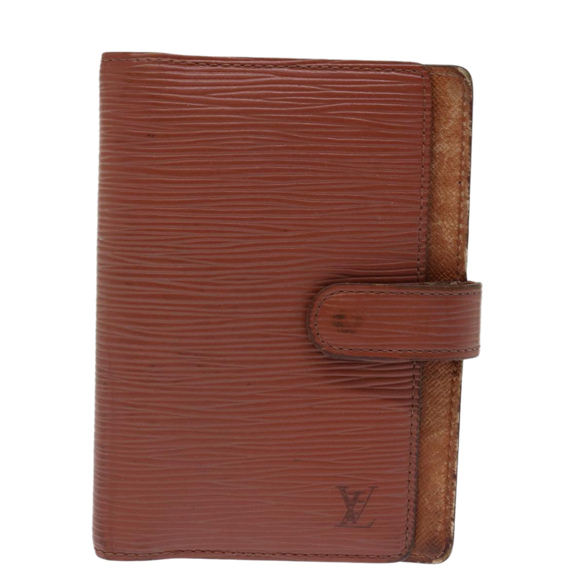 LOUIS VUITTON Epi Agenda PM Day Planner Cover Brown R20053 LV 77237