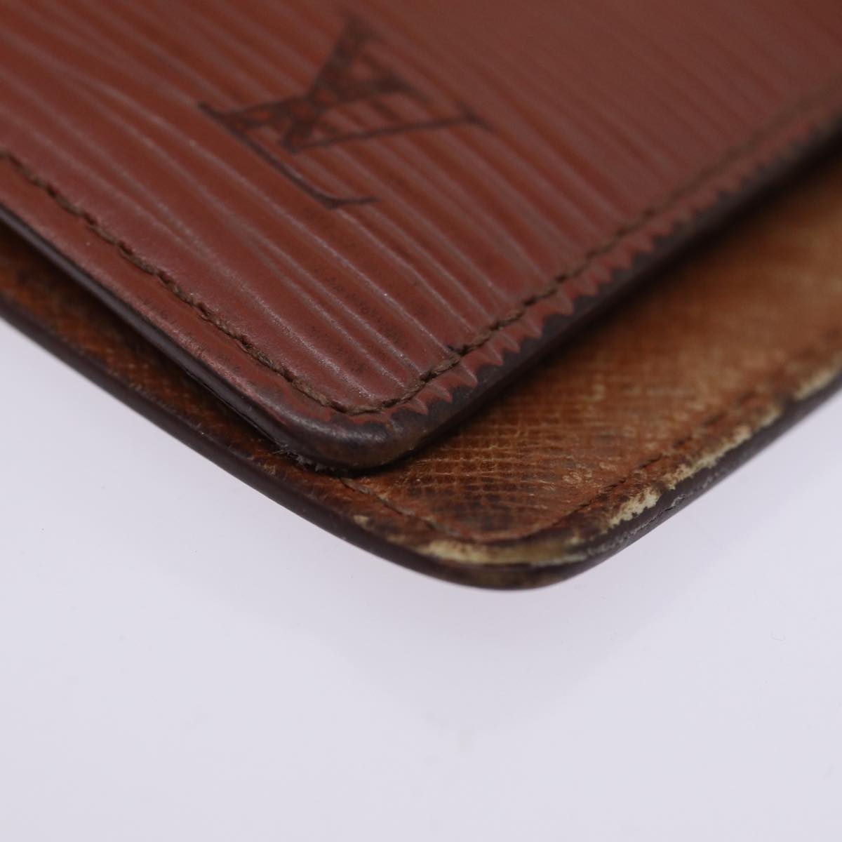 LOUIS VUITTON Epi Agenda PM Day Planner Cover Brown R20053 LV 77237