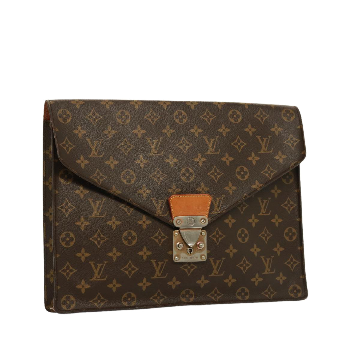 LOUIS VUITTON Monogram Porte Documents Senatur Briefcase M53335 LV 77250