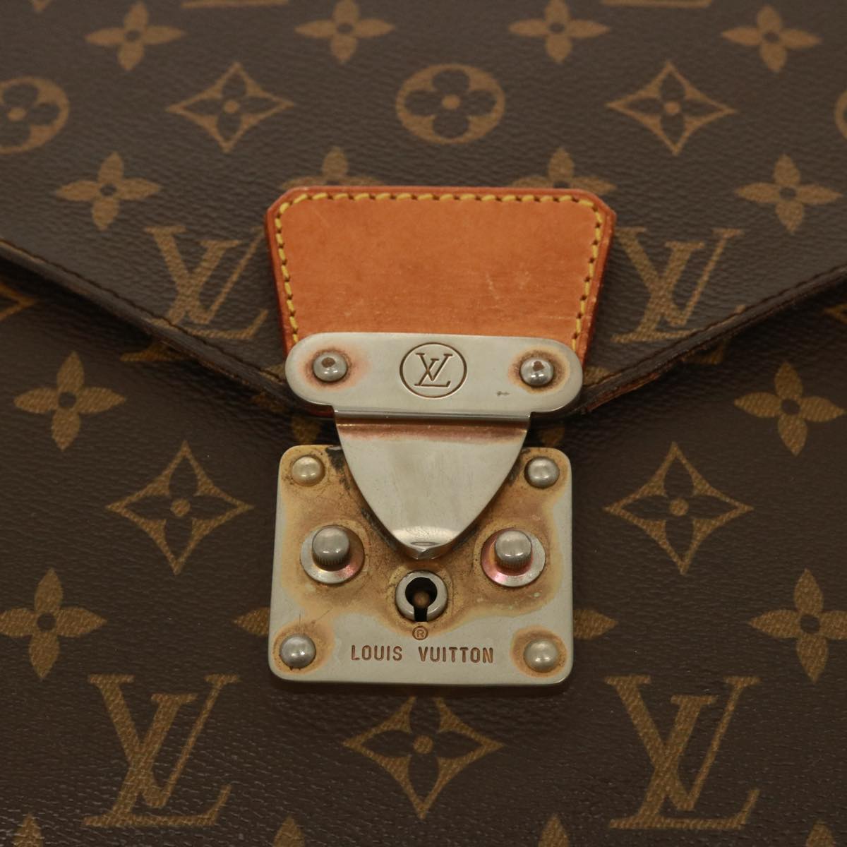 LOUIS VUITTON Monogram Porte Documents Senatur Briefcase M53335 LV 77250