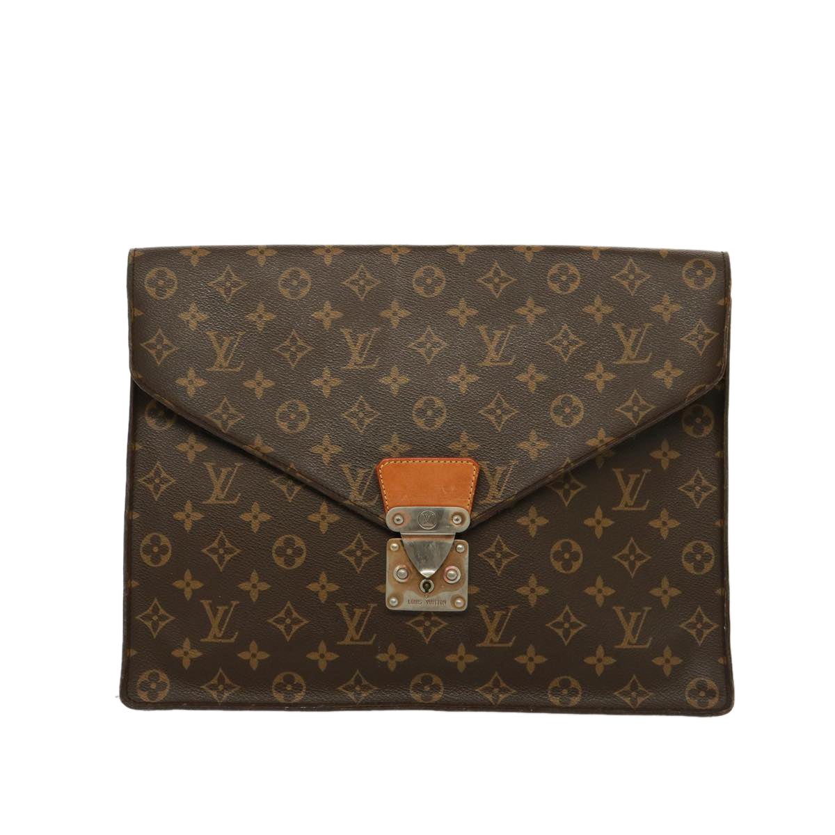 LOUIS VUITTON Monogram Porte Documents Senatur Briefcase M53335 LV 77250