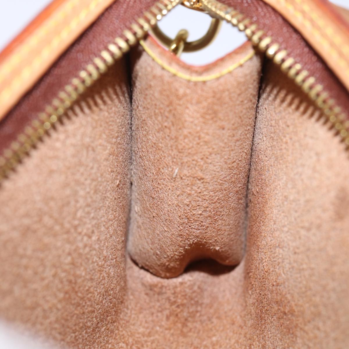 LOUIS VUITTON Nomad Cabas Ambre PM Pouch Leather Beige M92502 LV 77251