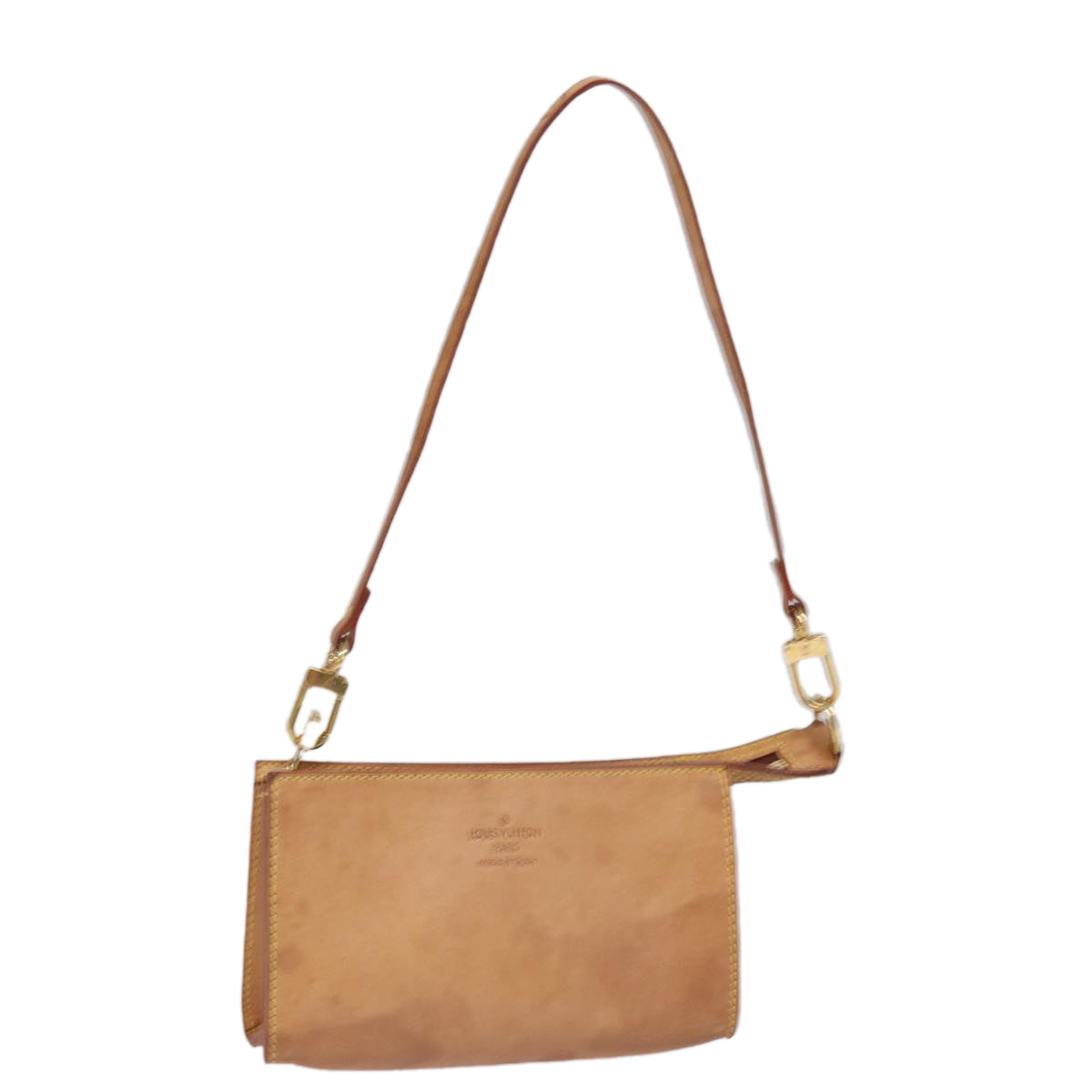 LOUIS VUITTON Nomad Cabas Ambre PM Pouch Leather Beige M92502 LV 77251