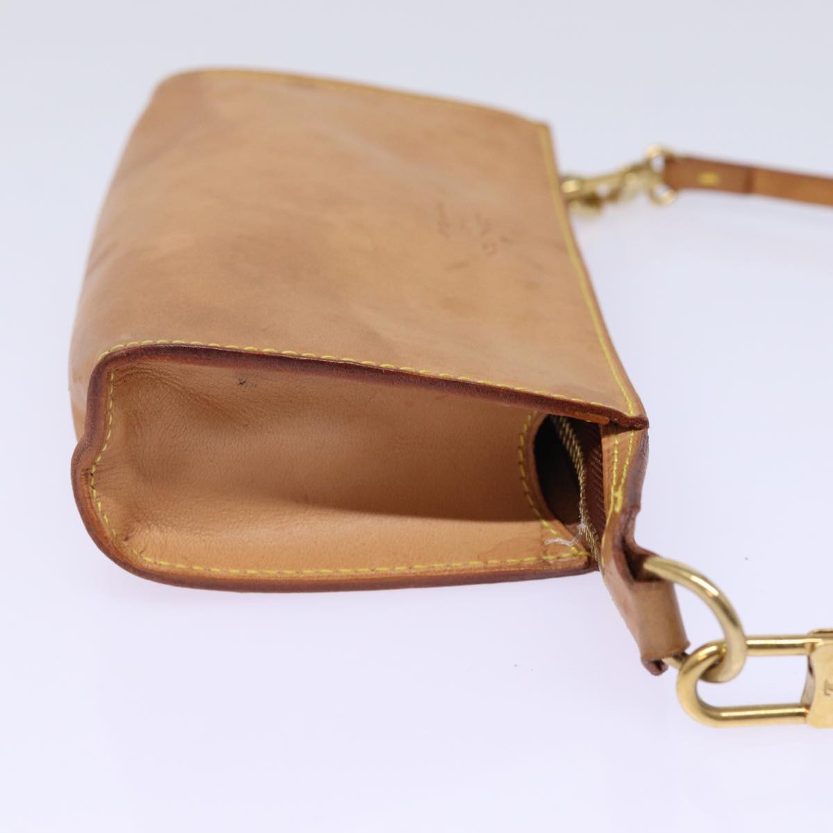 LOUIS VUITTON Nomad Cabas Ambre PM Pouch Leather Beige M92502 LV 77251