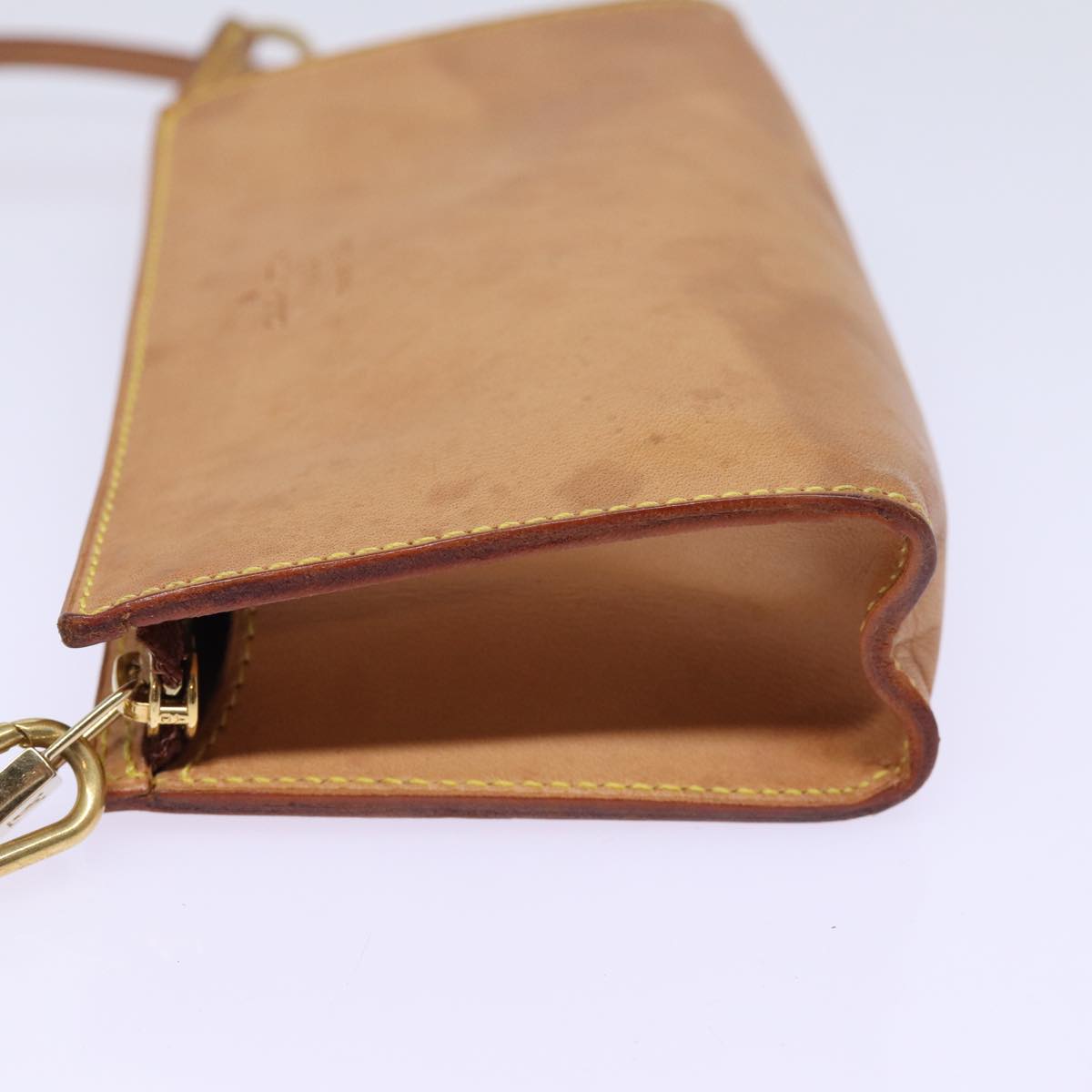LOUIS VUITTON Nomad Cabas Ambre PM Pouch Leather Beige M92502 LV 77251