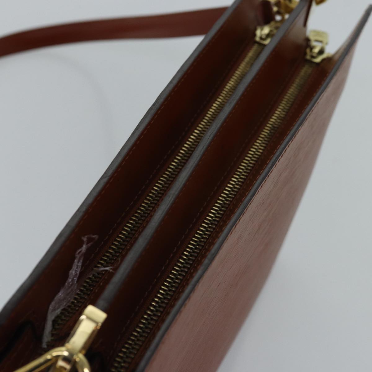 LOUIS VUITTON Epi Angian Clutch Bag Brown M52113 LV 77265