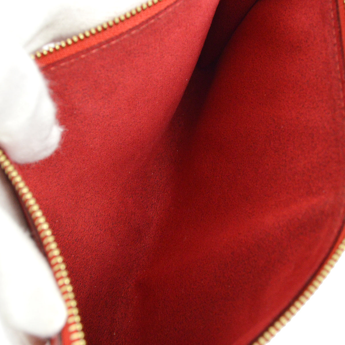Louis Vuitton 2002 Red Epi Pochette Accessoires Handbag M52947