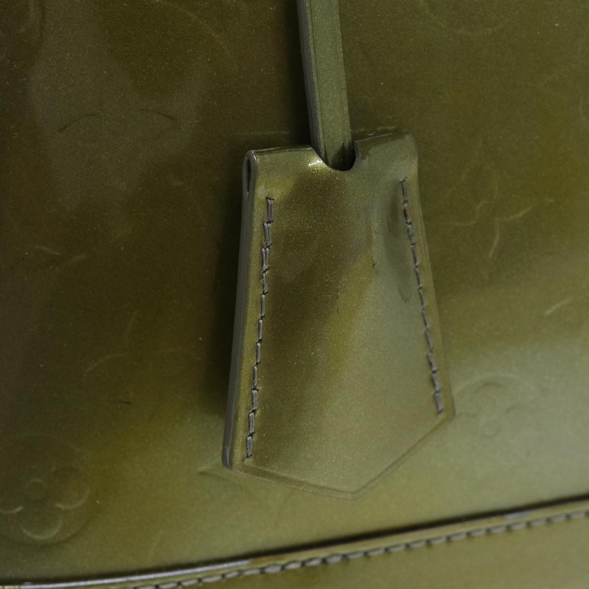LOUIS VUITTON Monogram Vernis Alma PM Hand Bag Veil Olive M91582 LV 77311