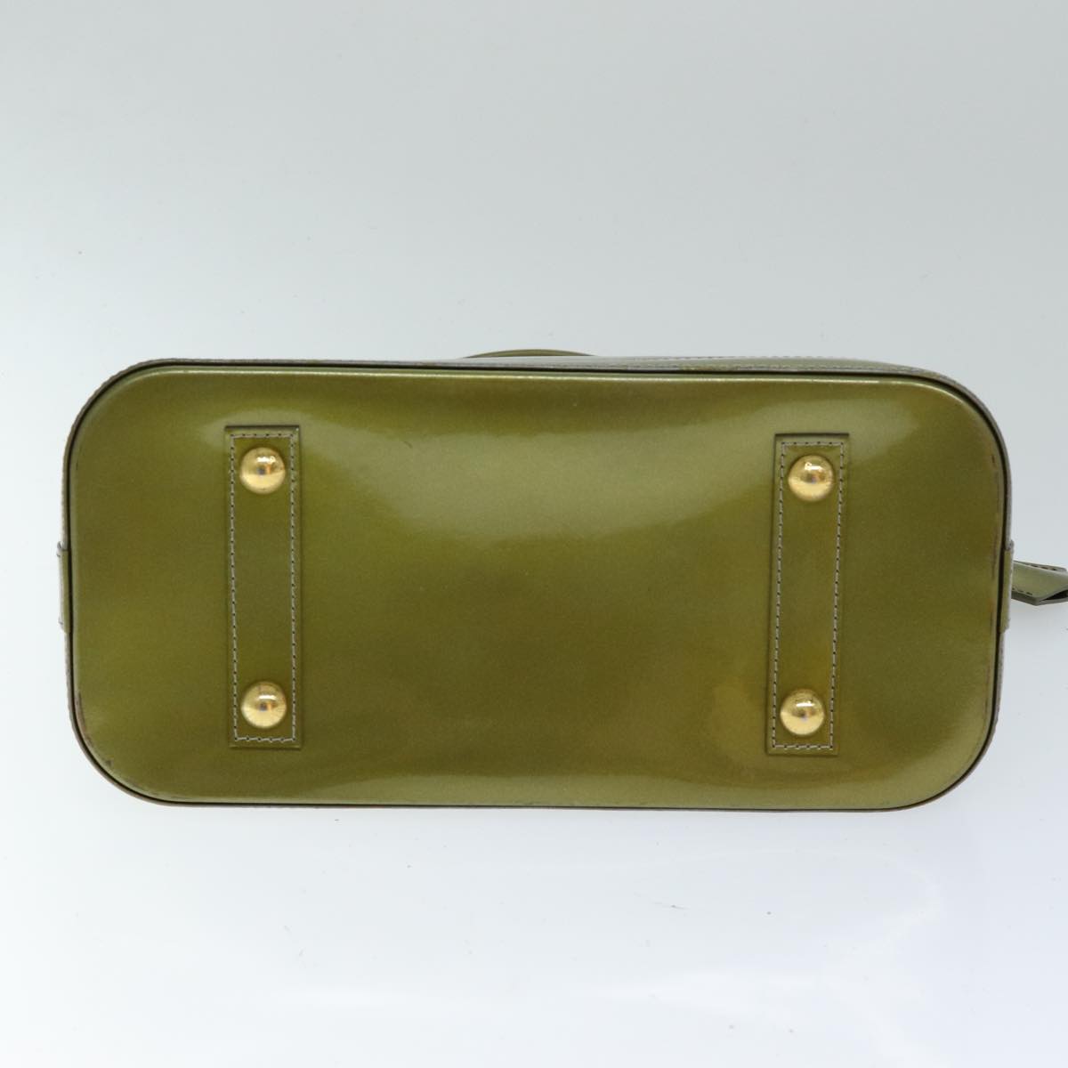 LOUIS VUITTON Monogram Vernis Alma PM Hand Bag Veil Olive M91582 LV 77311